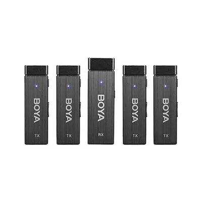 BOYA BY-W4 Ultracompact 2.4GHz Wireless Microphone camera & phone